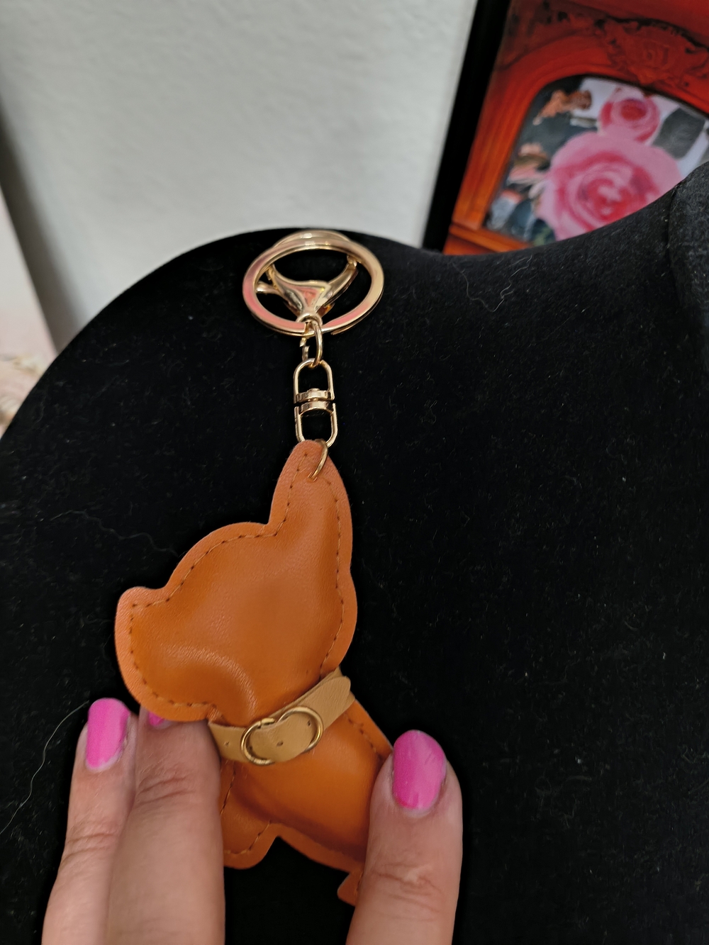 New Frenchie keychain/ back charm